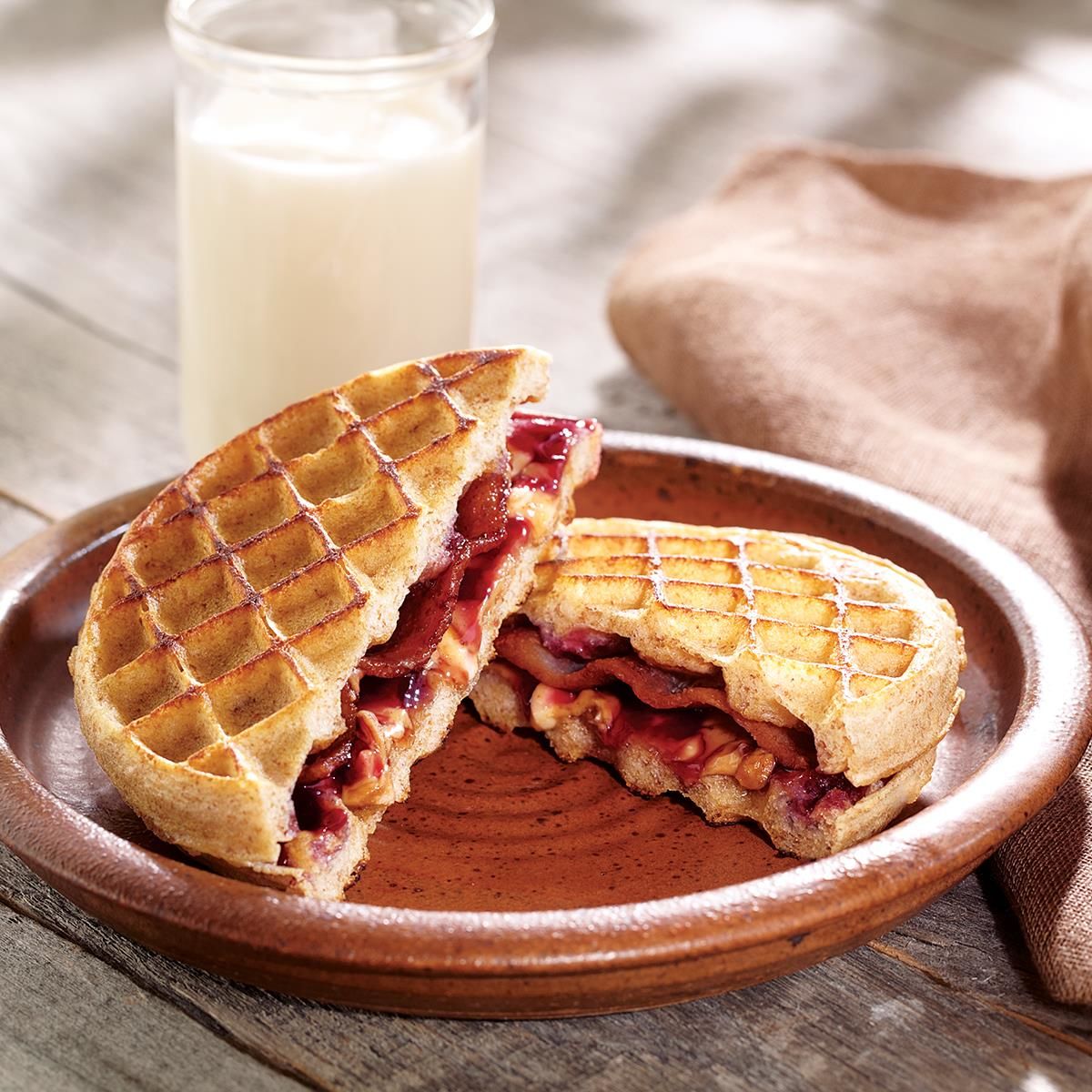 Peanut Butter Jelly And Bacon Sandwich Recipe Jif