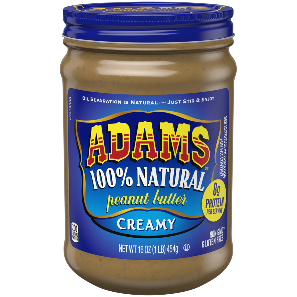 Adams Peanut Butter - Creamy Natural