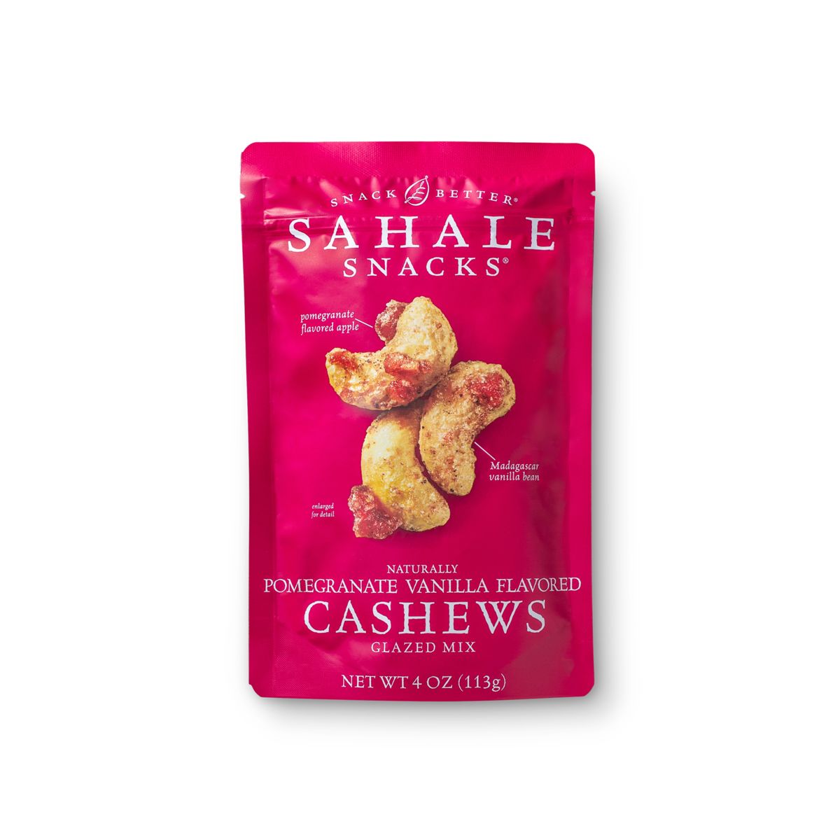Sahale　Vanilla　Cashews　Flavored　Pomegranate　Snacks®