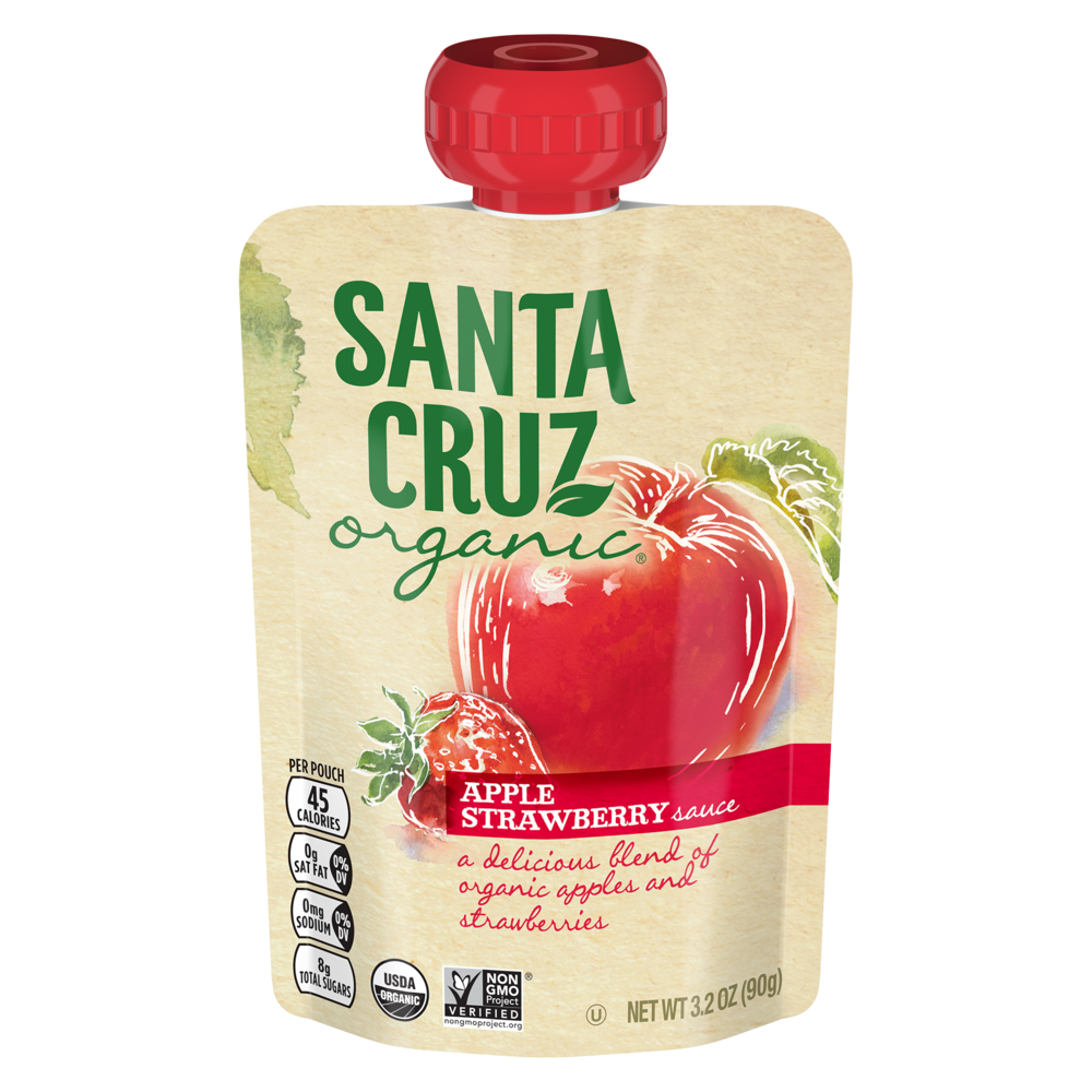 Apple Strawberry Sauce Pouch