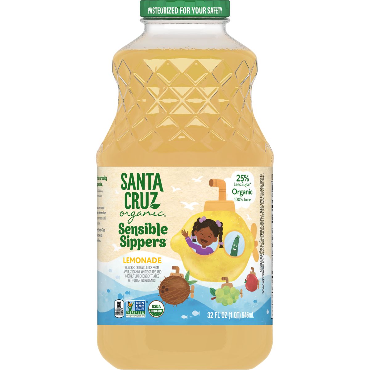 Lemonade Flavor Sensible Sippers Santa Cruz Organic