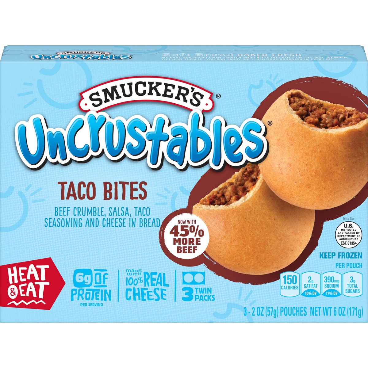 Taco Bites | Microwavable Sandwiches | Uncrustables®